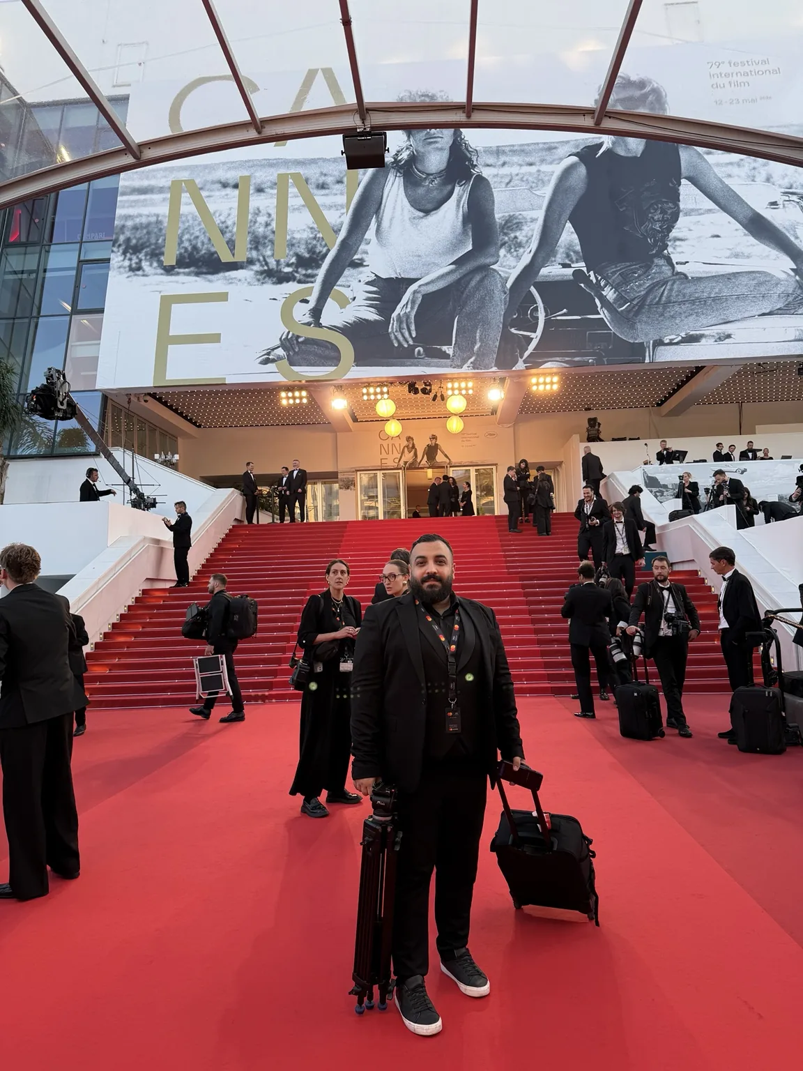 Omar Tabbara at Cannes Film Festival red carpet